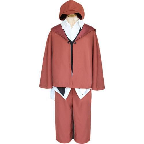 Brdwn Bungo Stray Dogs Unisex Edogawa Ranpo Cosplay suit Costume(Trench+Shirt+Vest+Tie+Cap+Pants+Socks)