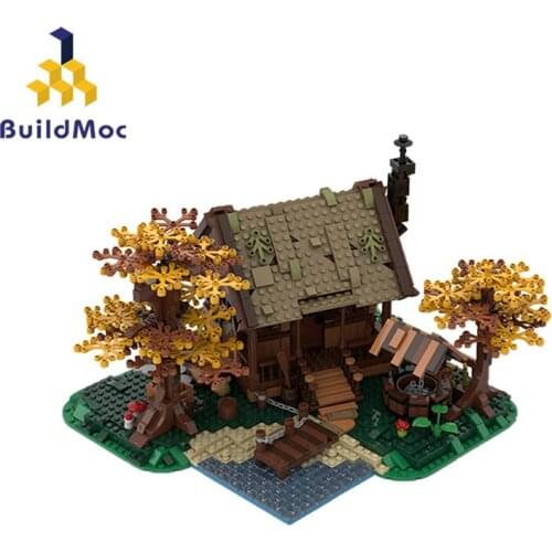 Buildmoc Architecture Family Cabinby 1369PCS Bricks MOC Model Building Blocks Toys for Children DIY Toy Kids Gifts