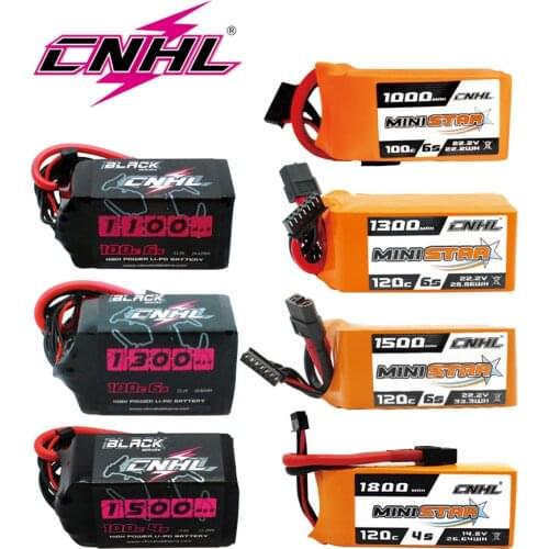 CNHL RC Lipo 2S 4S 5S 6S 7.4V 14.8V 18.5V 22.2V Battery 1100mah 1300mah 1500mah 1800mah 70C 100C 120C With XT60 Deans T For FPV