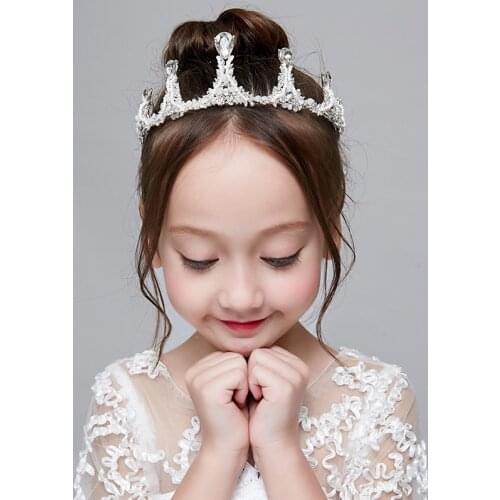 Childrens Crown Tiara Princess Diadem Girl Rhinestone Headband Birthday Gift Dress Childrens Accessories