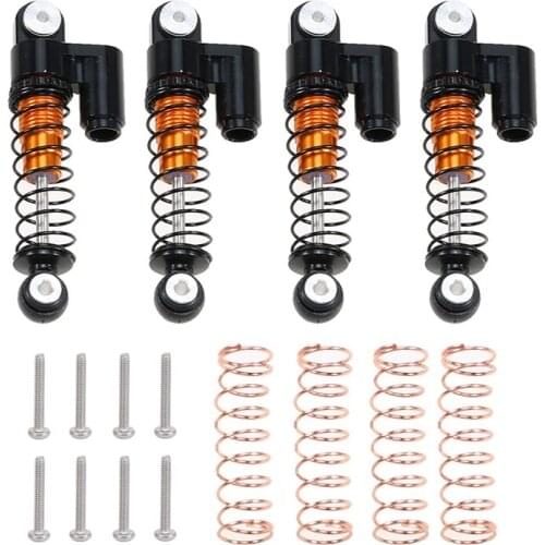 For Axial SCX24 90081 1/24 RC Crawler Car Metal Adjustable Shock Absorbers Damper Set Upgrade Parts Accessories