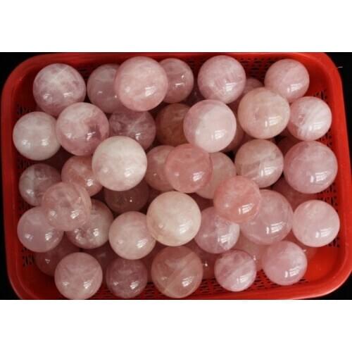 9kg NATURAL PRETTY ROSE QUARTZ CRYSTAL SPHERE BALL HEALING