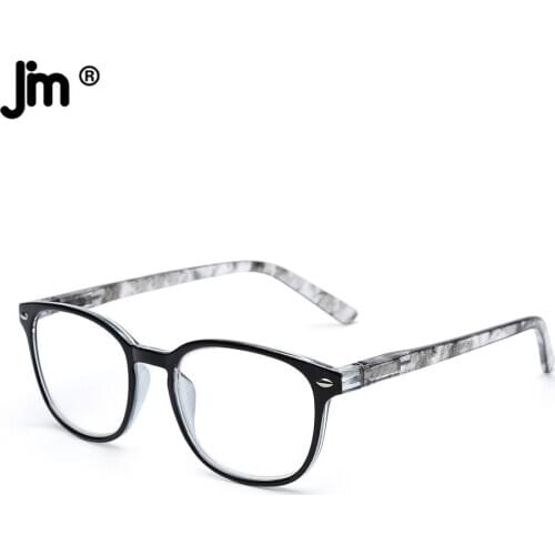 JM Women Men Spring Hinge Reading Glasses Retro Magnifier Diopter Presbyopic Reading Glasses