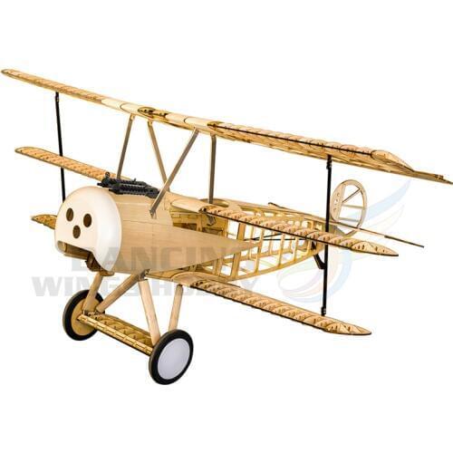 Classic Fokker Dr.I Balsa Wood Airplane 1.5M Laser Cut RC Plane Model Building Kit Electric&Gas Power Remote Control Aeroplane