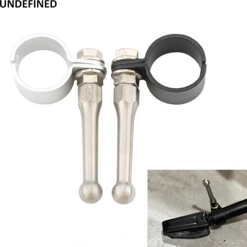Stand Kickstand Extension Kit Motorcycle Foot Pedal Side Support for Harley Honda Yamaha Suzuki BMW Bikes w/ 20-22mm Kickstands