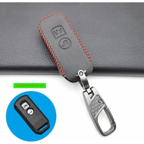 Leather Key Shell Case Cover For Honda PCX 150 Hybrid X-ADV SH125 Scoopy Forza 125 SH300 Motor 2 Button Key Protect Shell
