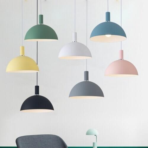 Nordic Restaurant Chandelier Modern Simple Net Red Dining Room Dining Table Bar Single Head Restaurant Light LB121411