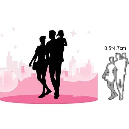 Father Mother Baby Metal Cutting Dies Cut Die Mold Decoration Scrapbook dies Paper Craft Knife Mould Blade Punch Stencils Dies