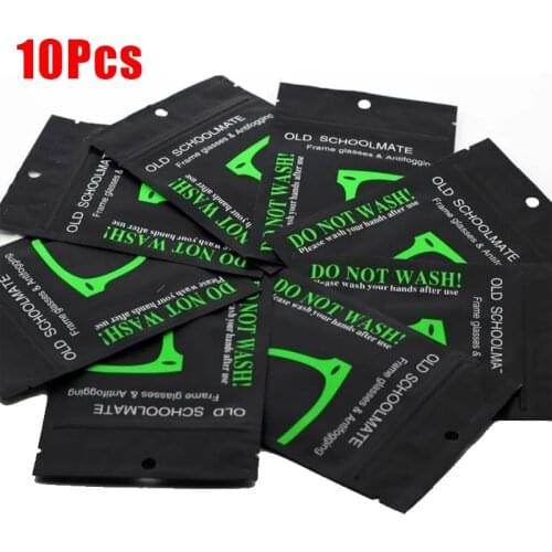 10pcs Universal Women Men Anti Fog Wipe Reusable Cloth for Glasses Swim Bicyle Goggles Unisex Glasses Lens Cloth