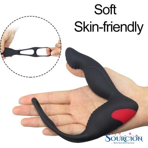 SWT Male Vibrator Prostate Massager Stimulator Masturbator Strap-on Sex Toys for A Couple Men Gay Adults Sexshop Anal Plug