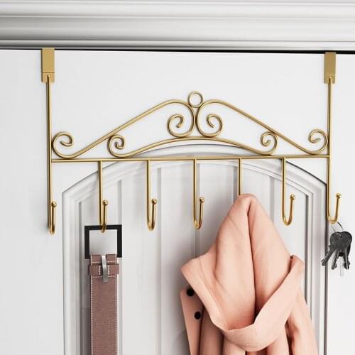 Rear door hook rack wall hanging hanger bathroom seamless nail-free door hanger door back door clothes coat hook