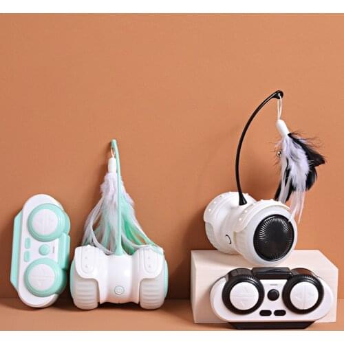 New Cat toy robot feather electric windmill pet interactive automatic toys Play structure for cats games Interesting products