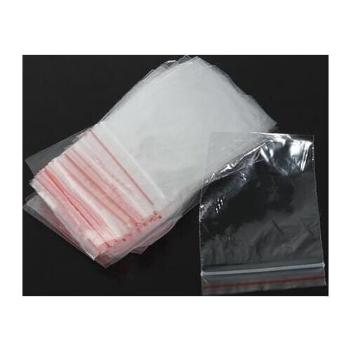 100Pcs 5x7cm Jewelry Zipped Lock Reclosable Plastic Clear Package Pouch Bags
