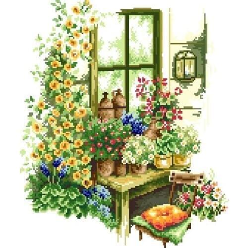 FJ257 For Needlework Kit NOT PRINTED Cross stich Painting Set Cross Stitch Kits Cross-stitch Embroidery Set Stitch Kits Cross