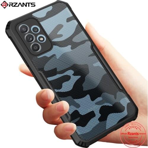 Rzants For Samsung Galaxy A52 A72 5G Samsung A32 4G Case Hard [Camouflage Beetle] Hybrid Slim Crystal Clear Cover Double