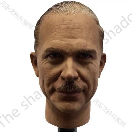 Custom 1/6 Scale Guderian Head Sculpt for WWII 12in action figure doll toy collection