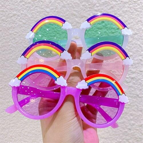 Fashion Round Sunglasses Kids Rainbow Sun Glasses Girls Children Shades Colorful Eyeglasses Boys Glasses Frame Eyewear Glasses