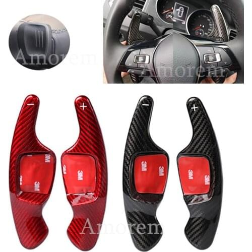 Carbon Fiber Steering Wheel Paddle Shift Extension For Volkswagen VW Golf8 Golf 8 MK8