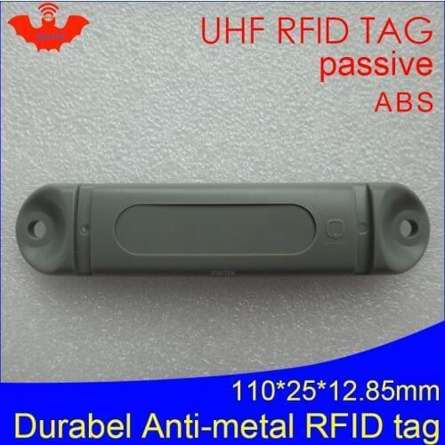 UHF RFID anti-metal tag 915mhz 868mhz M4QT EPCC1G2 6C 110*25*12.85mm durable ABS stocking shelves smart card passive RFID tags