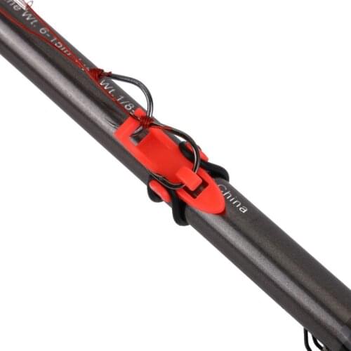 10pcs/lot Fishing Hook Keeper Lure Bait Holder With Rubber Rings Fishing Fixed Bait Gear Portable Fishing Accessories