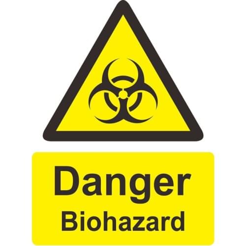 Hot Danger Biohazard Zombie Color Car Sticker and Decals Interesting for Car Bumper Window Waterproof Car Accessories KK16*12cm