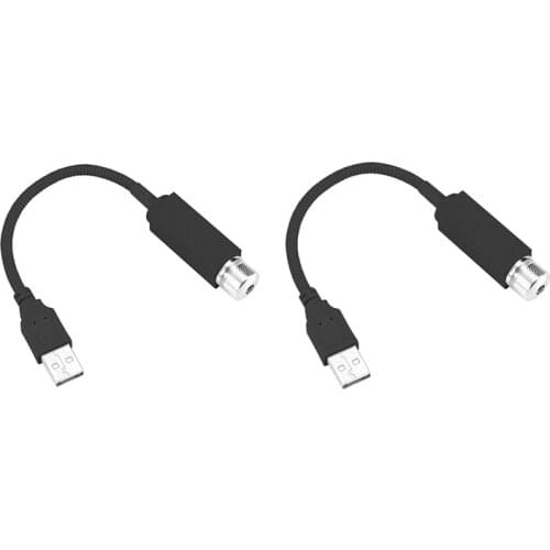 Car LED Starry Sky Lights Car Interior Atmosphere Ceiling Night Star Light Lamp USB Atmosphere Lights