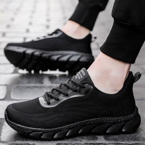 2021 New Arrive Men Black And White Red Mesh Breathable Running Shoes Fashion Shoes