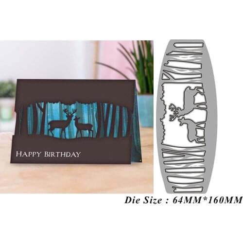 Elk hollow lace 2021 Metal Cutting Dies for DIY Scrapbooking and Cardmaking Decor Embossing Craft No Stamp