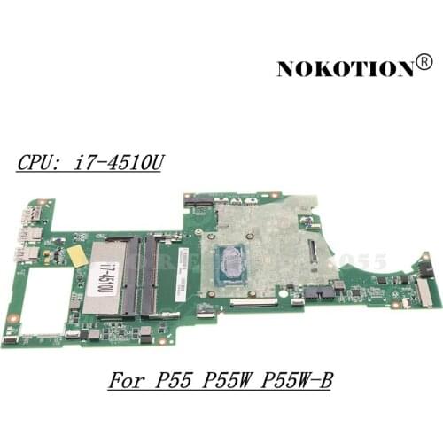 Nokotion A000298600 DA0BLSMB8E0 For Toshiba Satellite P55 P55W P55W-B Laptop Motherboard SR1EB i7-4510U