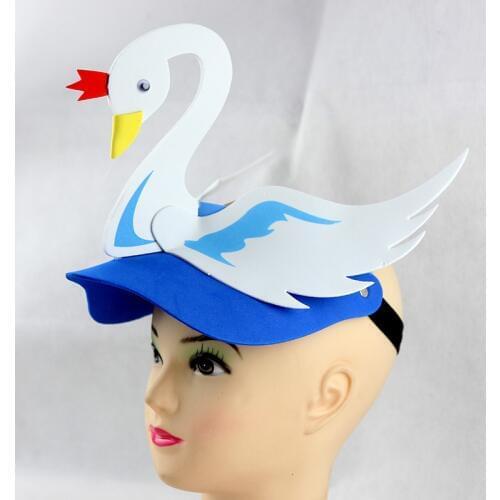 Novelty Cartoon Duck Swan Hats Prop & Caps Men Adult Kids Animal Hats Funny Cap Christmas Gift Children Beanie Unisex Hat