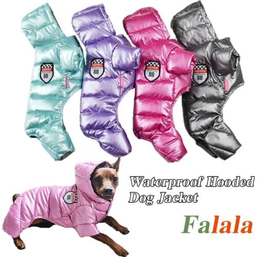Clothes For Small Dogs Winter Warm Puppy Pet Dog Coats Waterproof Hooded Dog Jacket Jumpsuits Chihuahua Yorkie Clothing Overalls