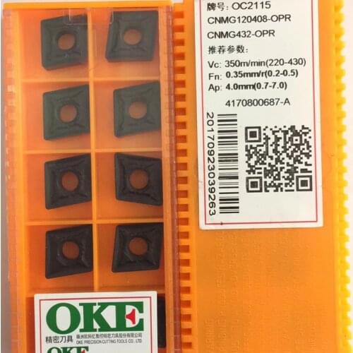 OKE CNMG120408-OPR OC2115/CNMG120412-OPR OC2115/CNMG120408-OPR OC3115/CNMG120408-OPR OP1215 CNC carbide inserts 10PCS/BOX