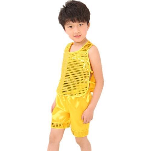 Simple Children Kungfu Suit Boy Sleeveless Chiese Wushu Costume Chinese Traditional Costume Top+pants Suit 18
