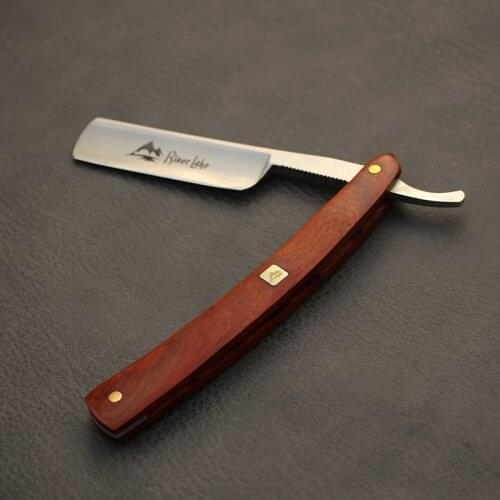 River lake Folding Shaving Knife Professional Men Manual Beard Shaver Cutter Stainless Steel Straight Edge Barber Razor
