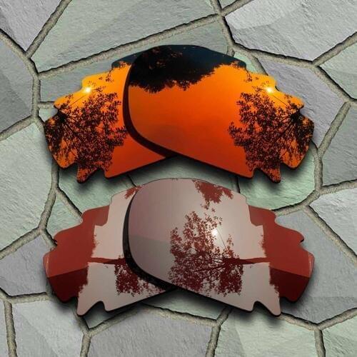 Red Orange&Bronze Brown Sunglasses Polarized Replacement Lenses for Oakley Jawbone Vented