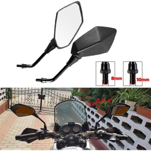 Unviersal 10mm 8mm Motorbike Rearview Mirror Scooter bike Sport motorbike side mirror motorcycle accessories espejos moto