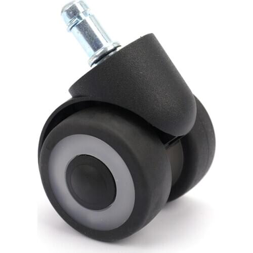 2"Universal Mute Chair Wheel Office Chair Caster Replacement Casters Rubber
