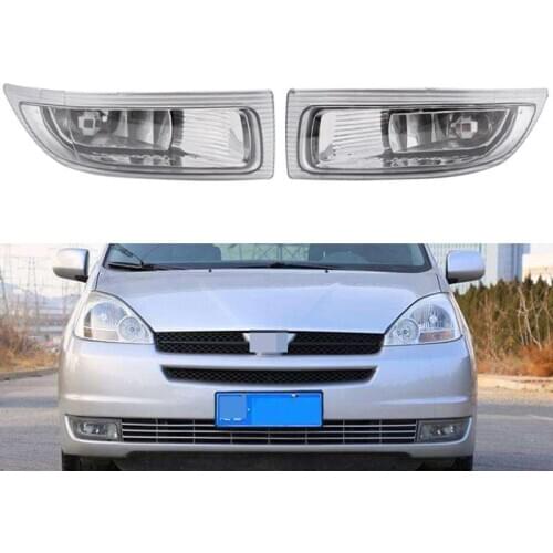 1Pair Auto Left & Right Front Fog Light Assembly for TOYOTA SIENNA 2004 2005 Car Daytime Running Light Vehicle Headlight
