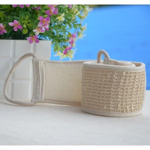 1pc Loofah Long Back Towel Rubbing Bath Brush Double Sided Exfoliating Back Body Scrubber Skin Care Rubbing Bathroom Supplies