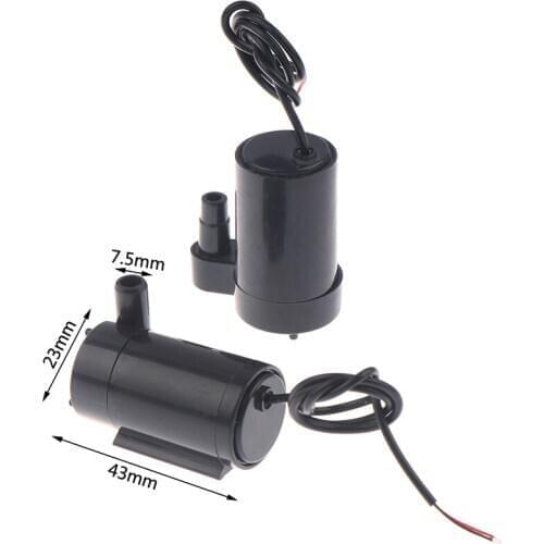 NEW DC 5-12V Low Noise Brushless Motor Pump 3L/min Micro Submersible Water Pump 1PC