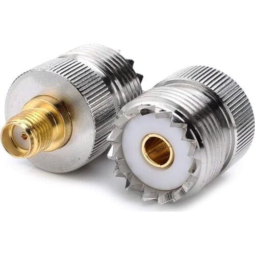 10PCS UHF Female SO239 Jack to SMA Female Jack RF Coaxial Adapter Connector