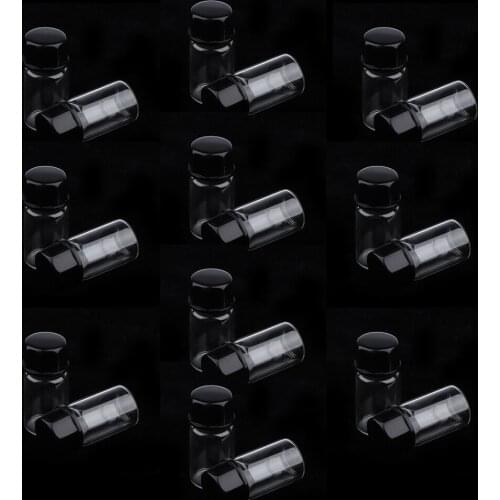 20Pcs 3ml Glass Bottles Vials Screwcap Containers Bottles for Essential Oils Serums Fragrance Perfume Toiletry Liquid