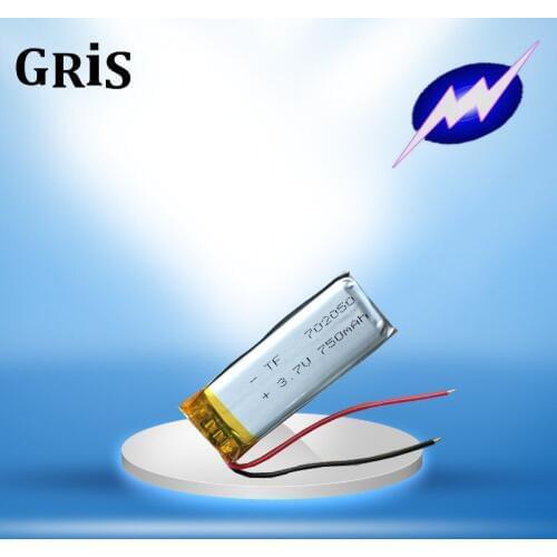 3.7V lithium battery 702050 750MAH traffic recorder, recording pen, wireless headset, reading pen