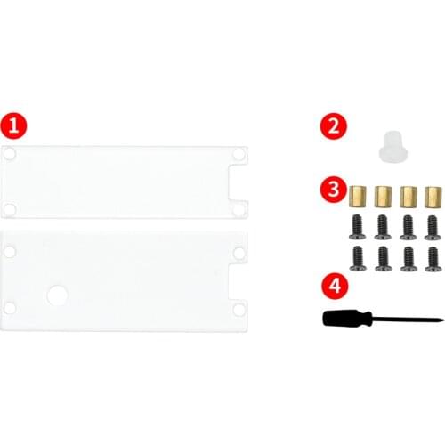 Raspberry Pi Pico Acrylic Transparent Case,With customized key cap, Solderable row needle,Compatible With Expander/Breadboard