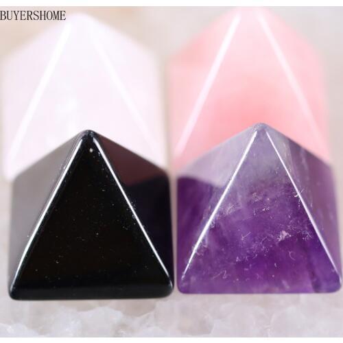 Free Shipping Natural Stone Bead Triangular Pink Purple White Crystal Black Onyx CAB Cabochon 1Pcs K2130-2133