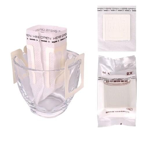 50pcs/pack Disposable Coffee Fliter Bags Hanging Ear Style Coffee Paper Bag Food Grade Seal Filter Paper Espresso Coffee Filters