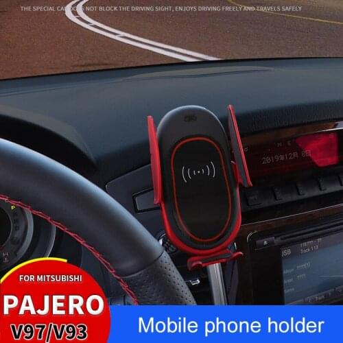 Aromatherapy Suitable For Mitsubishi Pajero Mobile Phone Holder V97 V93 Wireless Charging Holder Car Mobile Phone Charging Stand