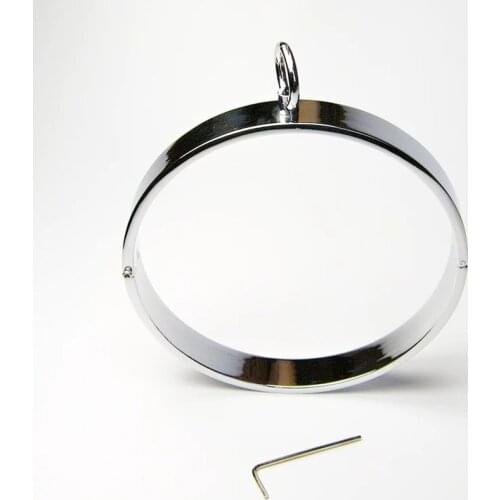 Dia118mm 135mm stainless steel Neck Collar BDSM Adult Slave Role Play metal For male female SM bondage Couple Sex Games toys