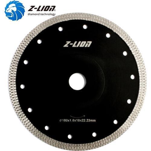 Z-LION 7 Inch X Shape Diamond Saw Blade Super Thin 180mm Diamond Ceramic Tile 1 piece Hot Sintered Cutting Disc Circular Disc