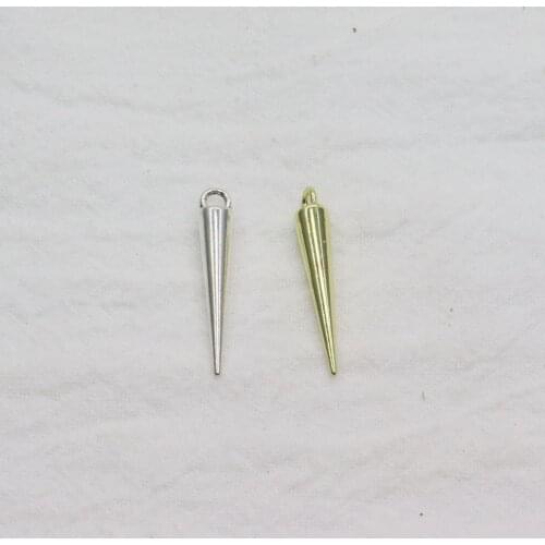 Eruifa 20pcs 4*22mm Long Rivet Zinc Alloy Rectangle Coin Necklace,Earring Bracelet Jewelry DIY Handmade 2 Colors